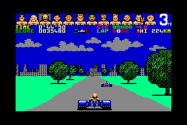 Power Drift - C64 Screen
