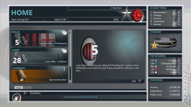 Premier Manager 2012 - PC Screen