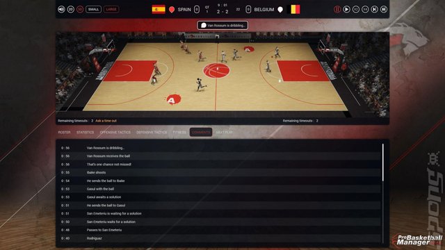 Pro Basketball Manager 2016 - PC Screen