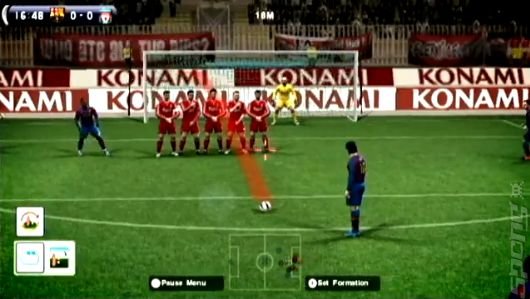 Pro Evolution Soccer 2010 - Wii Screen