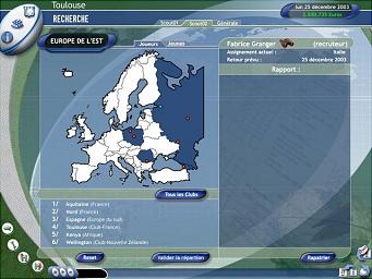 Pro Rugby Manager 2004 - PC Screen