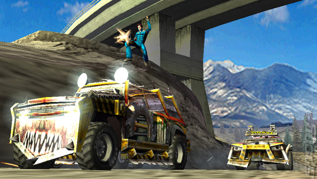 Pursuit Force: Extreme Justice - PSP Screen
