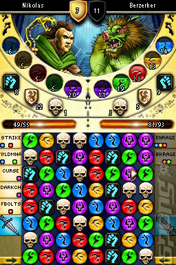 Puzzle Quest II - DS/DSi Screen