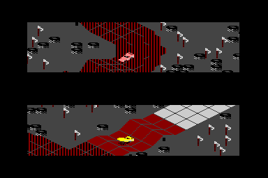 Racing Destruction Set - C64 Screen