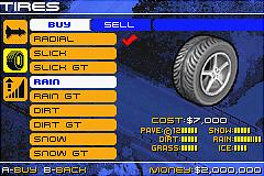Racing Gears Advance - GBA Screen