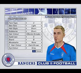 Rangers Club Football - PS2 Screen