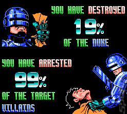 RoboCop 2 - NES Screen