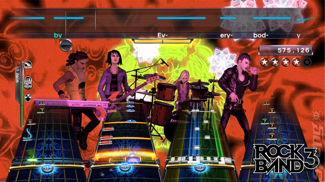 Rock Band 3 - Xbox 360 Screen