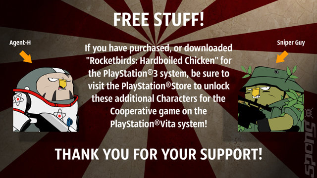 Rocketbirds: Hardboiled Chicken - PSVita Screen