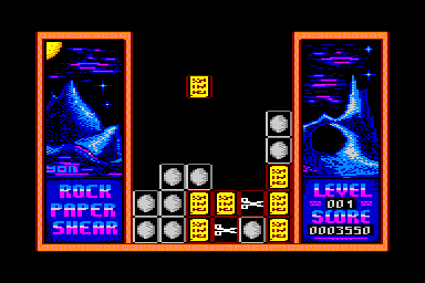 Rock, Paper, Shear - C64 Screen