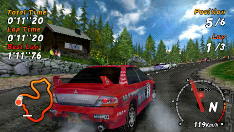 SEGA Rally - PSP Screen