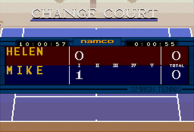 Smash Tennis - SNES Screen