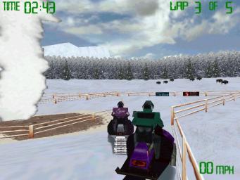 Snowmobile Racing - PC Screen