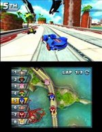 Sonic & All-Stars Racing Transformed - 3DS/2DS Screen