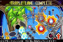 Sonic Pinball Party - GBA Screen