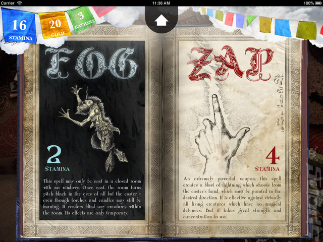 Sorcery! - iPad Screen