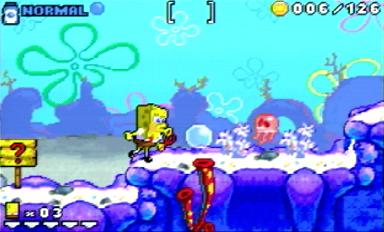 SpongeBob SquarePants: Revenge of the Flying Dutchman - GBA Screen