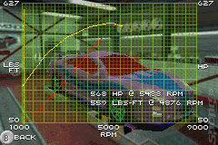 SRS: Street Racing Syndicate - GBA Screen