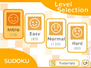 Sudoku: The Puzzle Game Collection - 3DS/2DS Screen