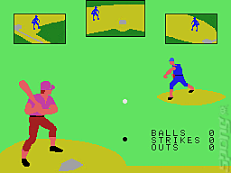 Super Action Baseball - Colecovision Screen