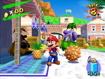 Super Mario Sunshine - GameCube Screen
