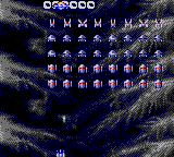 Super Space Invaders - Game Gear Screen