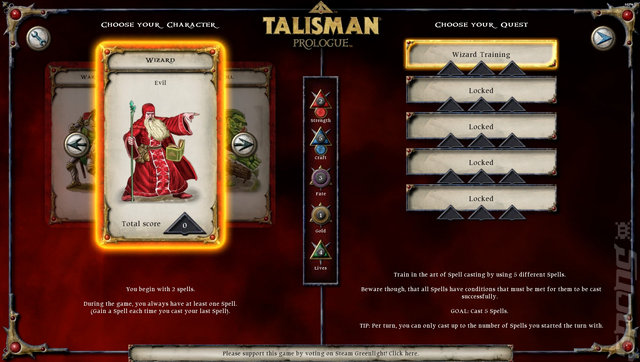 Talisman: Collectors Edition - PC Screen