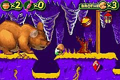 The Berenstain Bears and the Spooky Old Tree - GBA Screen