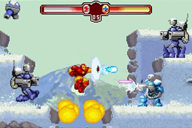 The Invincible Iron Man - GBA Screen