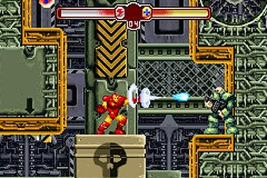 The Invincible Iron Man - GBA Screen