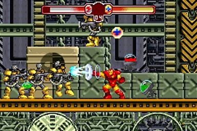 The Invincible Iron Man - GBA Screen