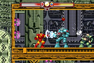 The Invincible Iron Man - GBA Screen