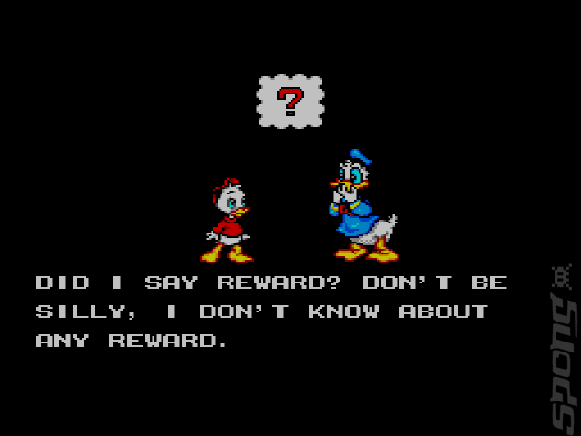 The Lucky Dime Caper starring Donald Duck - Sega Master System Screen