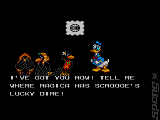 The Lucky Dime Caper starring Donald Duck - Sega Master System Screen