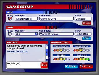 The Political Machine - PC Screen