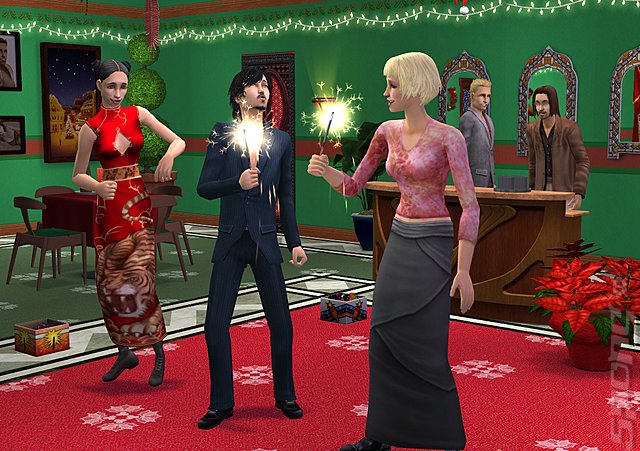 The Sims 2 Christmas Party Pack - PC Screen
