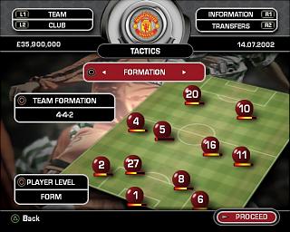 Total Club Manager 2004 - PS2 Screen