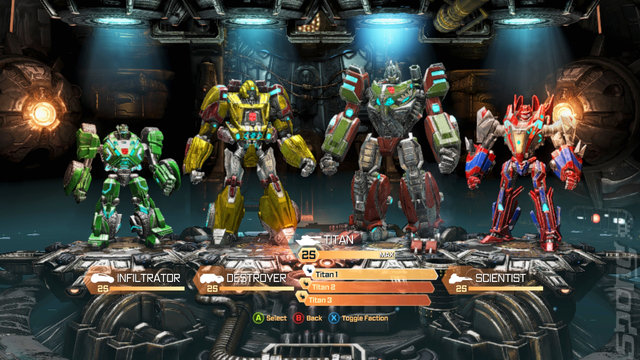 Transformers: Fall of Cybertron - Xbox 360 Screen