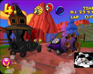 Wacky Races - Dreamcast Screen