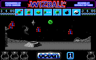 Wizball - Amiga Screen
