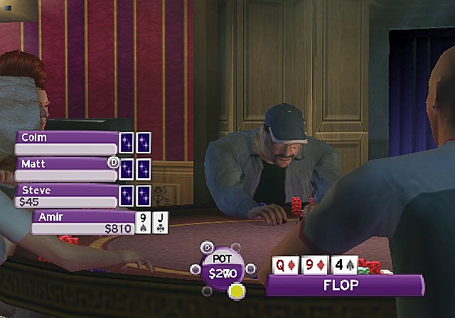 World Championship Poker - PS2 Screen