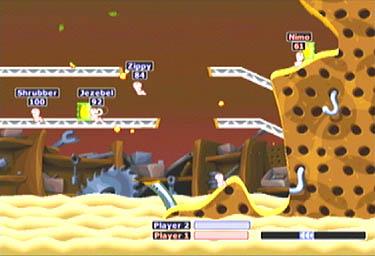 Worms Armageddon - Dreamcast Screen