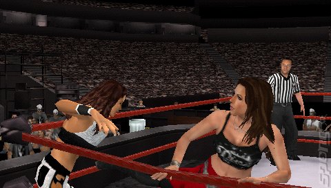 WWE Smackdown! Vs. RAW 2008 Featuring ECW - PSP Screen