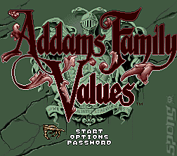 Addams Family Values - SNES Screen