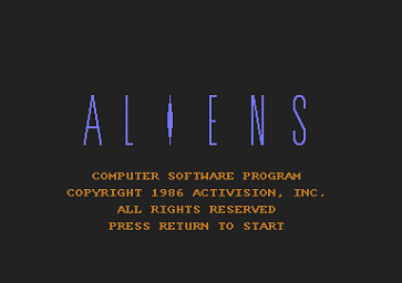 Aliens USA - C64 Screen