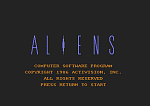 Aliens USA - C64 Screen