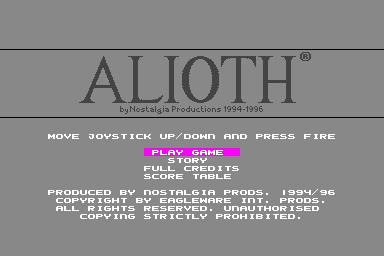 Alioth - C64 Screen