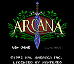 Arcana - SNES Screen