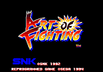 Art of Fighting - Sega Megadrive Screen