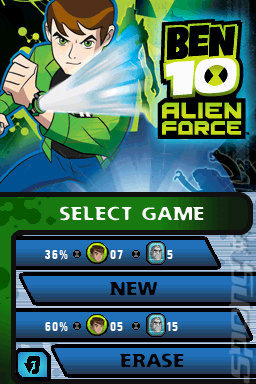 Ben 10: Alien Force - DS/DSi Screen